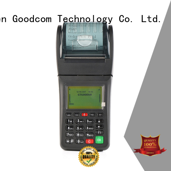 Goodcom handheld barcode printer airtime for food ordering