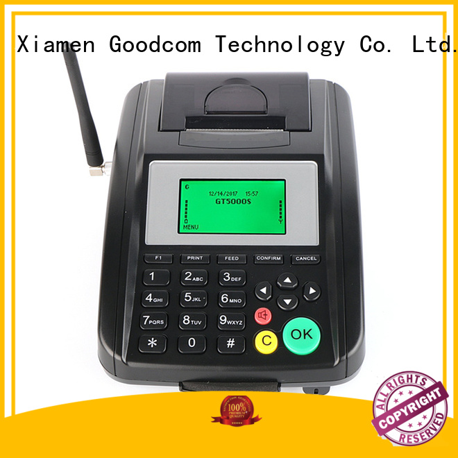Goodcom top brand handheld ticketing machine airtime for wholesale
