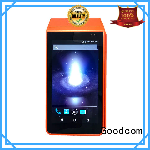 Goodcom touch screen android handheld pos long-lasting durability for hotel
