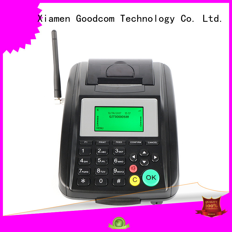 Goodcom top brand gprs sms printer pos terminal for customization