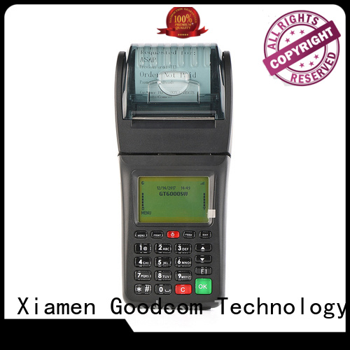 Goodcom handheld barcode printer airtime for customization