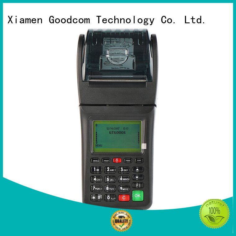 Goodcom high quality handheld barcode printer airtime for restaurant