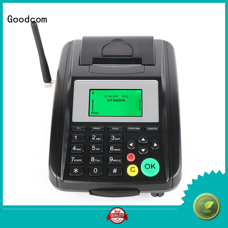 Goodcom high technology handheld ticketing machine airtime for customization