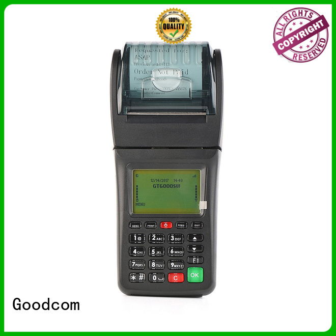 Goodcom top brand handheld barcode printer airtime for restaurant