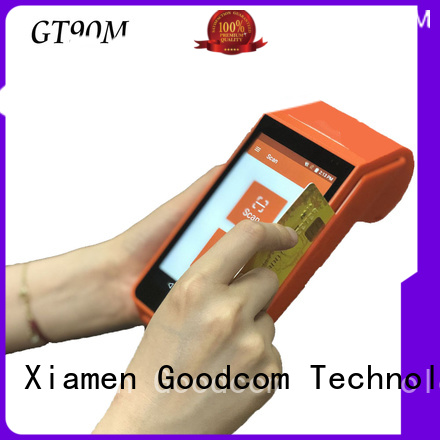 Goodcom 3g/4g/wifi android pos with printer factory price for bus tickets