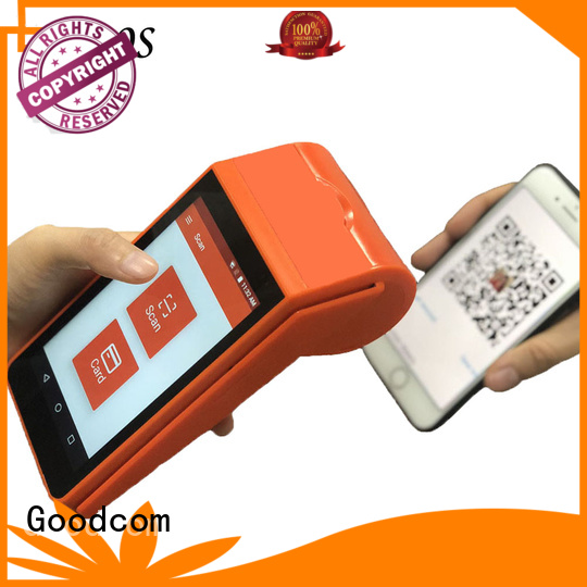 Goodcom portable android pos with touch screen for bus tickets