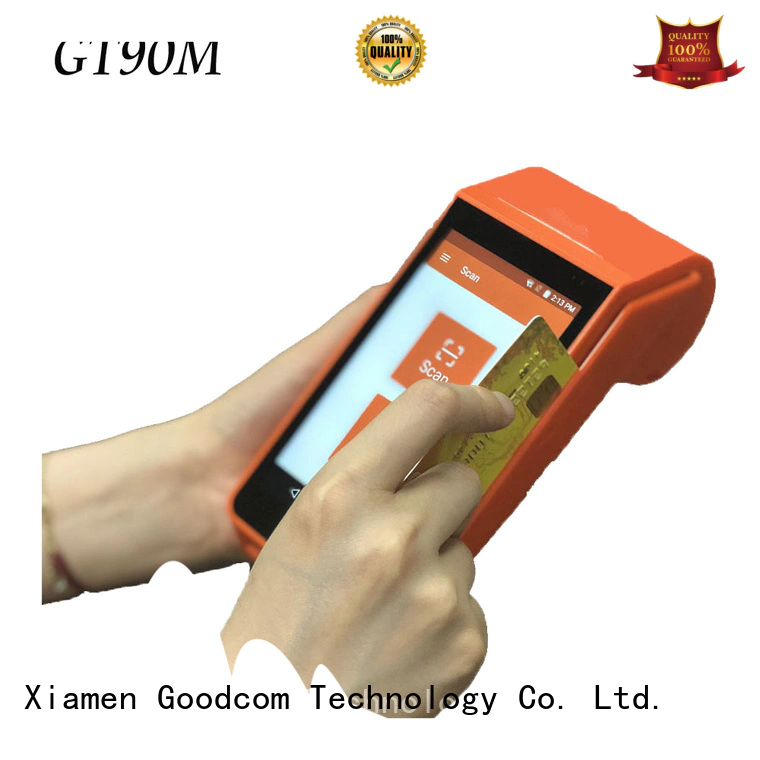 Goodcom mobile pos with printer long-lasting durability for takeaway
