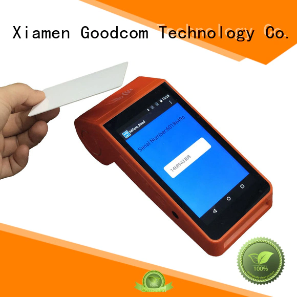 Goodcom online shopping android handheld pos terminal stable quality for lottery