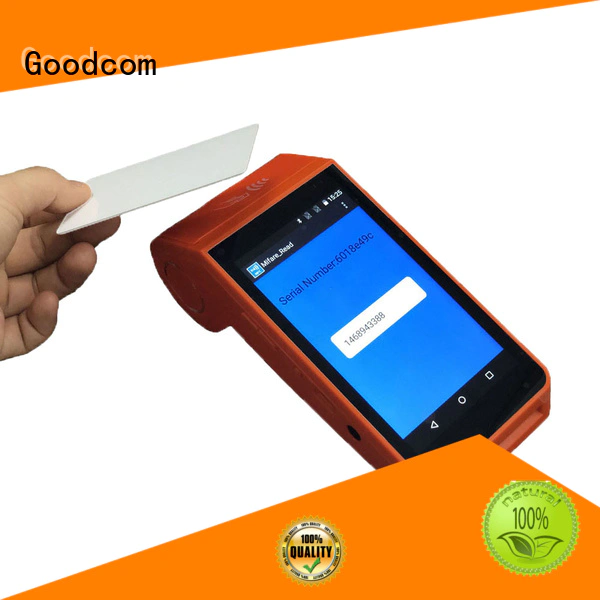 Goodcom top manufacture android pos terminal with printer with touch screen for hotel