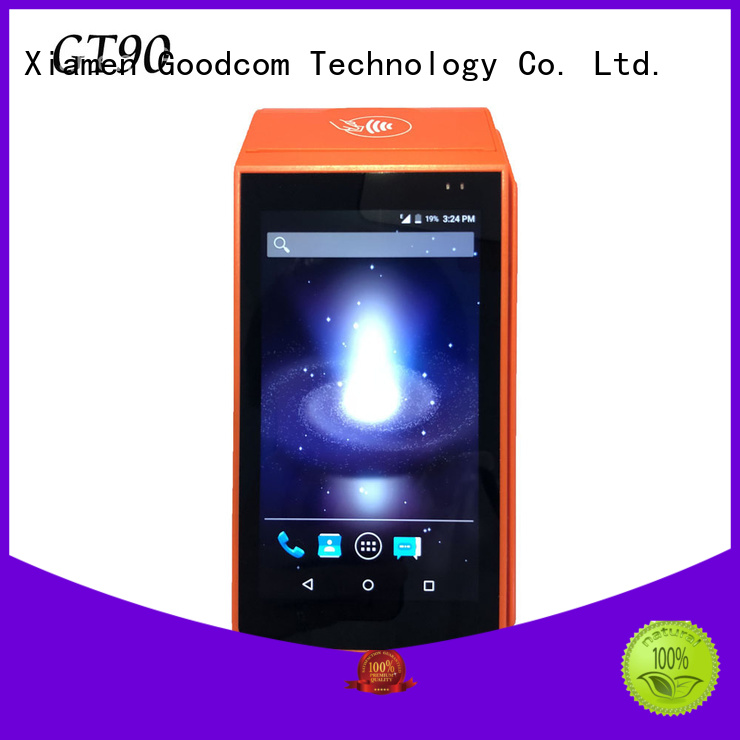 Goodcom top manufacture android pos with printer with touch screen for mobile top-up