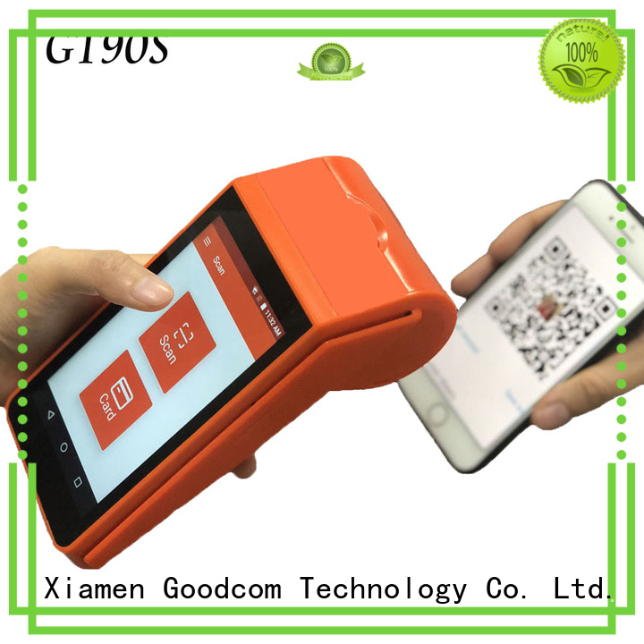 3g/4g/wifi barcode scanner with printer with touch screen for mobile top-up